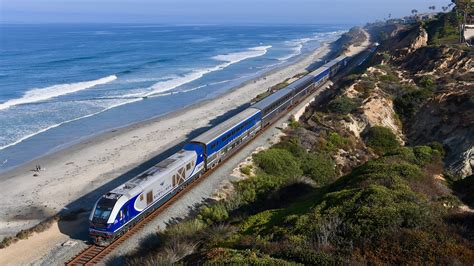 Pacific surfliner - Pacific Surfliner offers 10 daily roundtrips to San Diego from Anaheim and Los Angeles, 5 from Santa Barbara and 2 from San Luis Obispo. San Diego Santa Fe station is in the middle of downtown, a short walk to popular areas and with easy access to the trolley light rail service. Trade traffic and parking hassles for a fun train ride along the ...